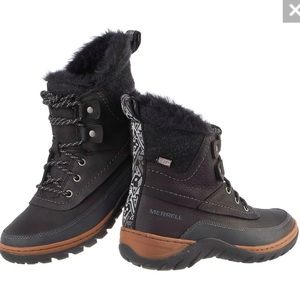 Merrell Black and Brown Winter Boots